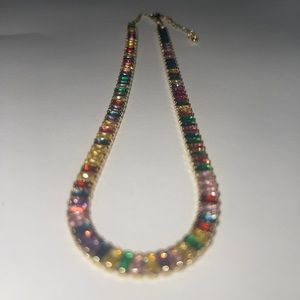 Tennis Tricolored necklace